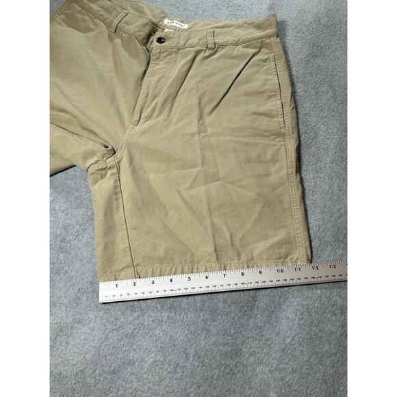 Orvis Chino Shorts Mens W34 Beige Khaki Golf Hiking Fishing Slash Pockets Tan - Picture 6 of 12